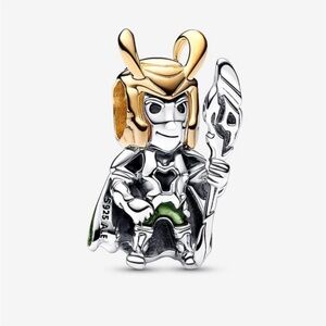 Brand New PANDORA x Marvel Loki Charm